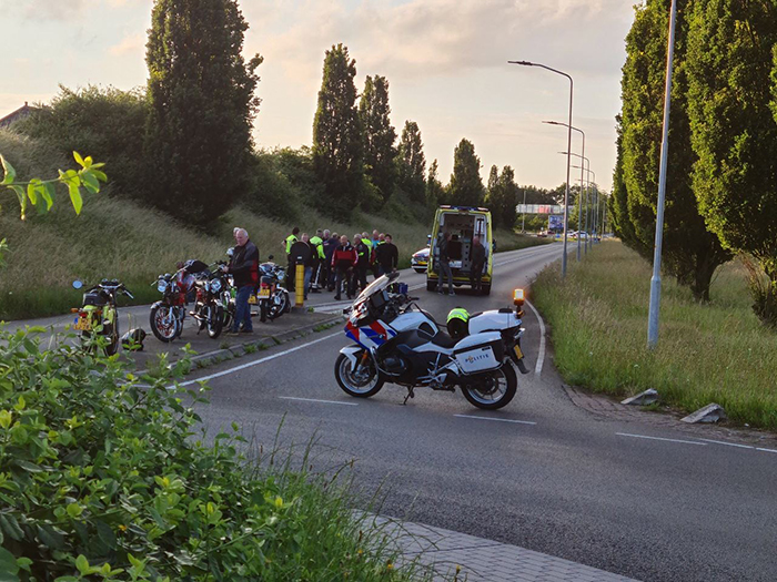 Motorrijders gewond Harderwijk