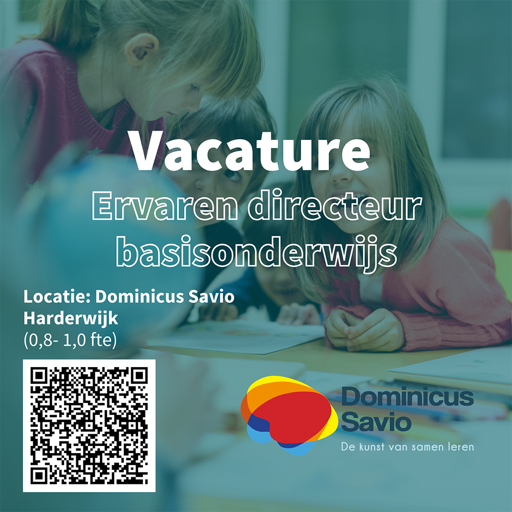 Vacature ervaren directeur basisonderwijs Dominicus Savio Harderwijk