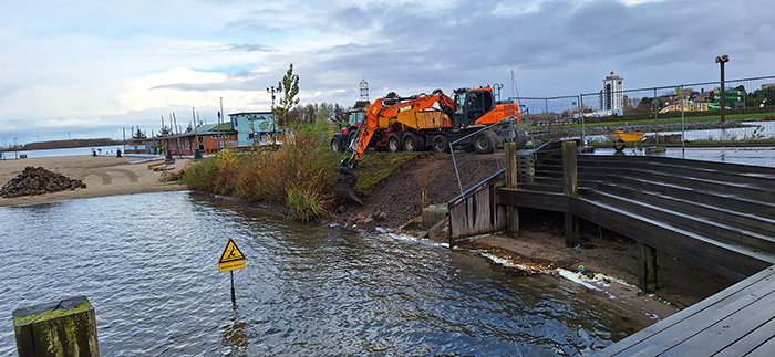 Damdoorbraak Strandeiland Harderwijk