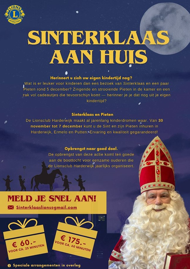 Sinterklaas Harderwijk Lions