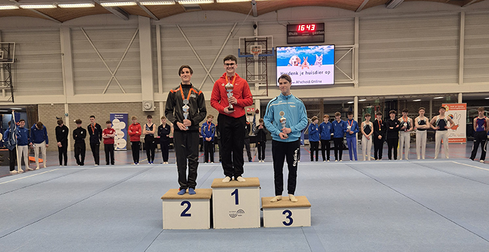 Rowan van het Hul en Hank Hendrikx op het podium