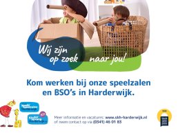 Kom werken bij Stichting Kinderspeelzalen Harderwijk