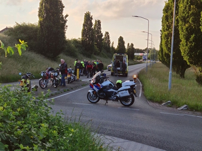 Twee motorrijders gewond bij ongeluk Harderwijk