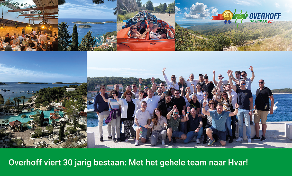 Overhoff viert 30-jarig jubileum: met het gehele team naar Hvar!