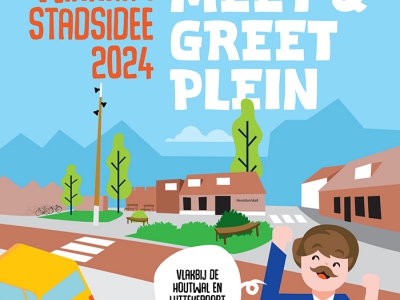 Het winnende Stadsidee 2024: Meet & greet-plein bij Houtwal/Luttekepoortstraat