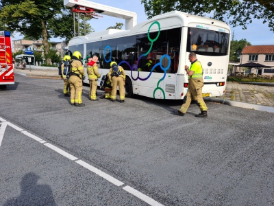 Brandmelding in stadsbus RRReis op Stationsplein in Harderwijk