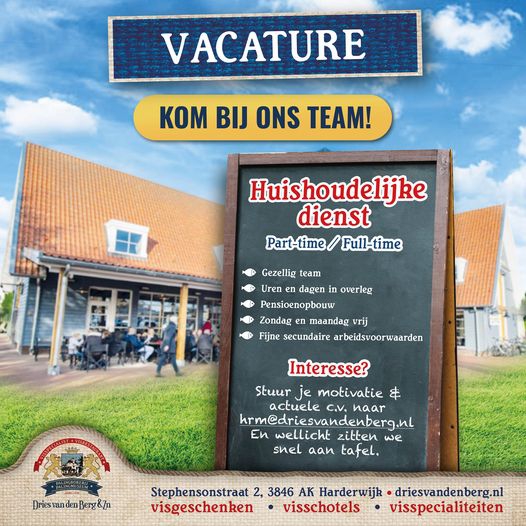 Vacature huishoudelijke dienst