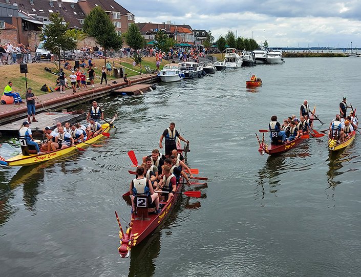 Drakenbootrace Harderwijk: food, fun, muziek en racende draken!