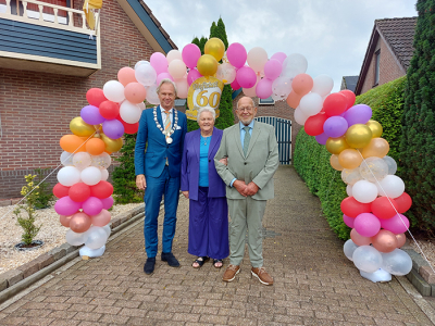 Lubbert en Gerrie Klaassen-Lieman 60 jaar getrouwd