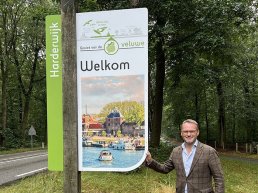 Eerste Harderwijkse Veluwe Welkomstbord geplaatst