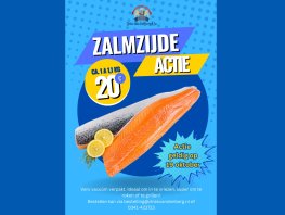 Zaterdag 19 oktober super zalmzijde actie!