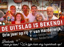 Voor de 3e jaar op rij is café de liefde uitgeroepen tot hét leukste café van Harderwijk! 