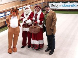 Kerstman op bezoek bij Delphindoorski in Ermelo