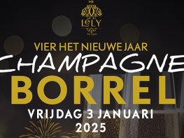 Champagne borrel bij Mr Lely