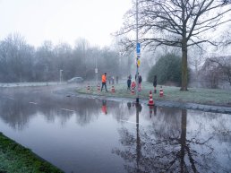 Waterleidingbreuk in Harderwijk zorgt voor overlast