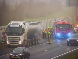 Vrachtwagenbrandmelding A28: vastgelopen rem zorgt voor vertraging tussen Ermelo en Harderwijk